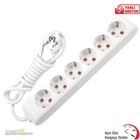 Viko Çocuk Korumalı 3 mt Altılı Grup Priz