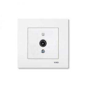 Viko Geçişli 12Db Mek+Düğ/Kap. Çerçeve Hariç Meridian/ Karre Krem Tv Prizi
