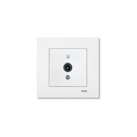 Viko Geçişli 12Db Mek+Düğ/Kap. Çerçeve Hariç Meridian/ Karre Krem Tv Prizi