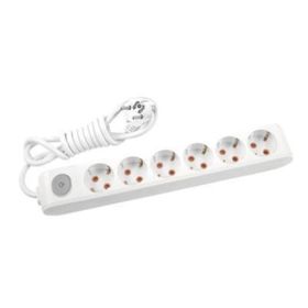 Viko HBV00000R2ZGE Siyah 2 mt 6'lı Çocuk Korumalı Grup Priz