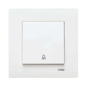 Viko Karre 90967006 Beyaz Çerçevesiz Zil Anahtarı