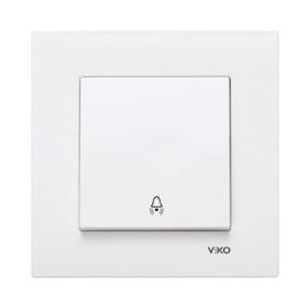 Viko Karre 90967006 Beyaz Çerçevesiz Zil Anahtarı