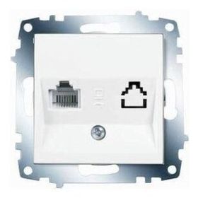 Viko Karre 90967013 Beyaz Çerçevesiz Tekli Nümeris Telefon Prizi