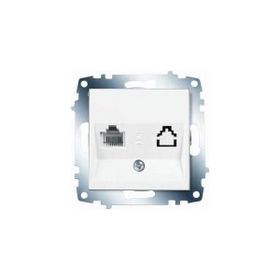 Viko Karre 90967013 Beyaz Çerçevesiz Tekli Nümeris Telefon Prizi