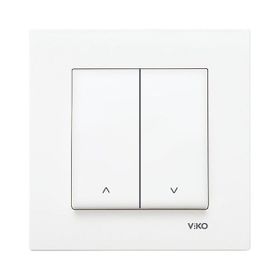 Viko Karre 90967016 Beyaz Çerçevesiz Jaluzi Kumanda Anahtarı