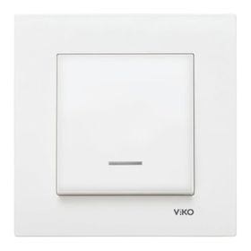 Viko Karre 90967019 Beyaz Işıklı Çerçevesiz Anahtar