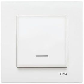 Viko Karre 90967019 Beyaz Işıklı Çerçevesiz Anahtar