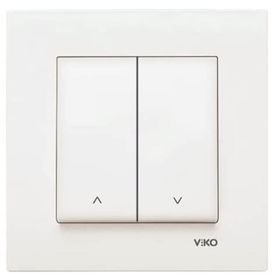 Viko Karre 90967072 Beyaz Çerçevesiz Tek Düğmeli Jaluzi Anahtarı
