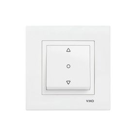 Viko Karre 90967072 Beyaz Çerçevesiz Tek Düğmeli Jaluzi Anahtarı