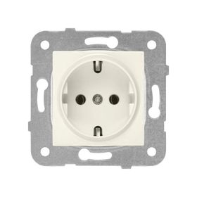 Viko Karre 90967208 Krem Çerçevesiz Topraklı Priz