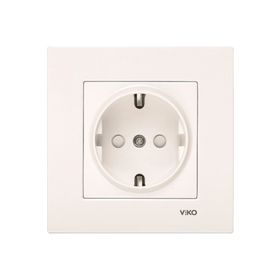 Viko Karre 90967242 Krem Çerçevesiz Çocuk Korumalı Topraklı Priz