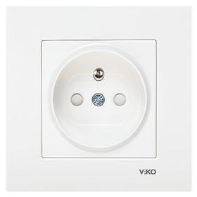 Viko Karre 90967245 Krem Çerçevesiz Ç.K. UPS Topraklı Priz