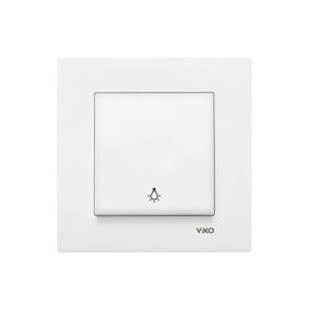 Viko Karre Çerçeve Dahil Beyaz Light Anahtar