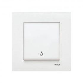 Viko Karre Çerçeve Dahil Beyaz Light Anahtar