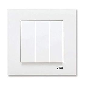 Viko Karre Çerçevesiz Beyaz Light Anahtarı