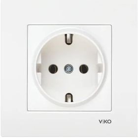 Viko Karre Çiçek Topraklı Priz