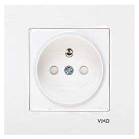 Viko Karre Kapaklı UPS Çocuk Korumalı Beyaz Topraklı Priz