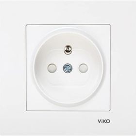 Viko Karre Kapaklı UPS Çocuk Korumalı Beyaz Topraklı Priz