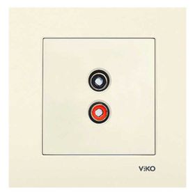 Viko Karre Krem Müzik Yayın Hoparlör Prizi