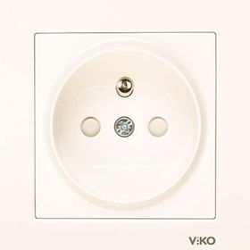 Viko Karre Krem UPS Çocuk Korumalı Çerçeveli Priz