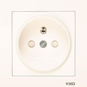 Viko Karre Krem UPS Çocuk Korumalı Çerçeveli Priz