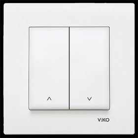 Viko Karre Meridian Beyaz Çerçevesiz Jaluzi Kumanda Anahtarı