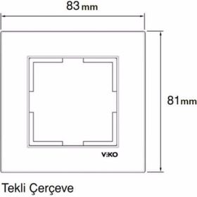 Viko Karre Meridian Beyaz Tekli Çerçeve
