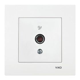 Viko Karre Meridian Beyaz Tv Geçişli 12db Çerçeve Hariç Priz