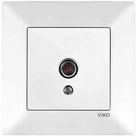 Viko Karre Meridian Beyaz Tv Geçişli 12db Çerçeve Hariç Priz