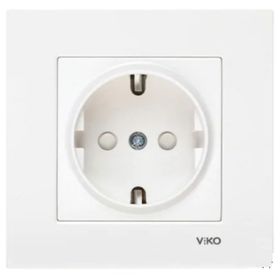 Viko Karre Meridian Beyaz Ups Çocuk Korumalı Mekanızma Çerçeve Hariç Priz