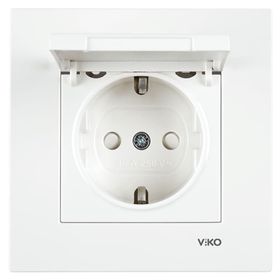 Viko Karre-Meridian Çocuk Korumalı Kapak Topraklı Priz