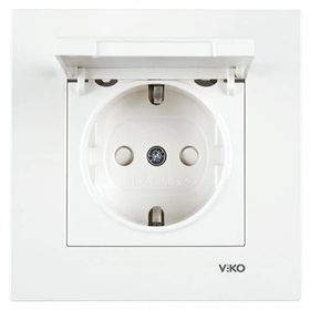 Viko Karre-Meridian Çocuk Korumalı Kapak Topraklı Priz