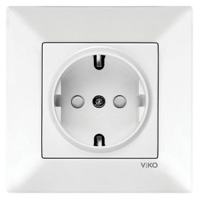 Viko Karre-Meridian Çocuk Korumalı Kapak Topraklı Priz