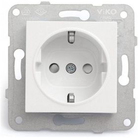 Viko K/M MEK+D/K Beyaz Topraklı Priz