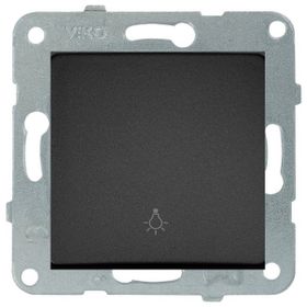 Viko Linnera Life Gece Siyahı Light Yaylı Çerçevesiz Anahtar