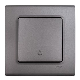Viko Linnera Life Granit Grisi Light Yaylı Çerçeveli Anahtar