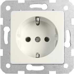 Viko Mek+Düğ/Kap. Çerçeve Hariç Rollina / Linnera Krem Krem Topraklı Priz