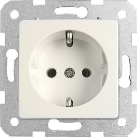 Viko Mek+Düğ/Kap. Çerçeve Hariç Rollina / Linnera Krem Krem Topraklı Priz