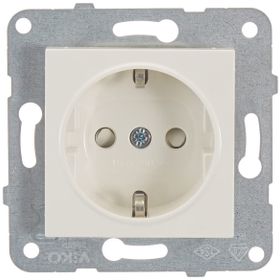Viko Meridian Karre Beyaz Çocuk Korumalı Topraklı Priz