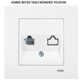 Viko Meridian Krem Tekli Nümeris Anahtar