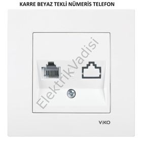 Viko Meridian Krem Tekli Nümeris Anahtar