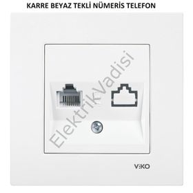 Viko Meridian Krem Tekli Nümeris Anahtar