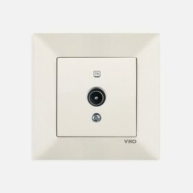 Viko Meridian Krem Tv Sat Sonlu Priz