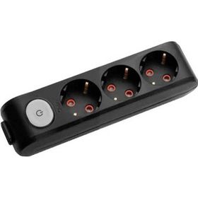 Viko Multi-Led 3 m Kablolu Siyah 3'lü Priz