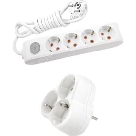 Viko Multi-Let 2'li Anahtar-Topraklı Kablo Çocuk Koruma 3 Metre Priz