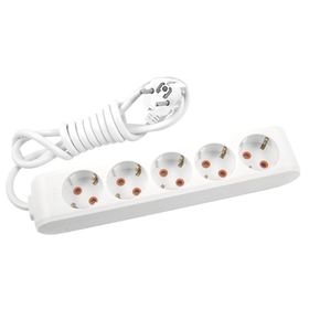 Viko Multi-let 2'li Beyaz Anahtarlı Topraklı 5 metre Priz