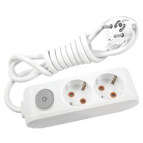 Viko Multi-let 2'li Beyaz Anahtarlı Topraklı 5 metre Priz