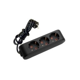 Viko Multi-Let 3'lü 2 mt Siyah Priz