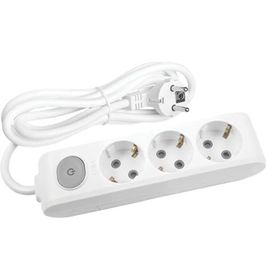 Viko Multi Let 3'lü Anahtar Topraklı Kablolu Çocuk Korumalı 1 mt Priz