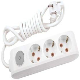 Viko Multi Let 3'lü Anahtar Topraklı Kablolu Çocuk Korumalı 1 mt Priz